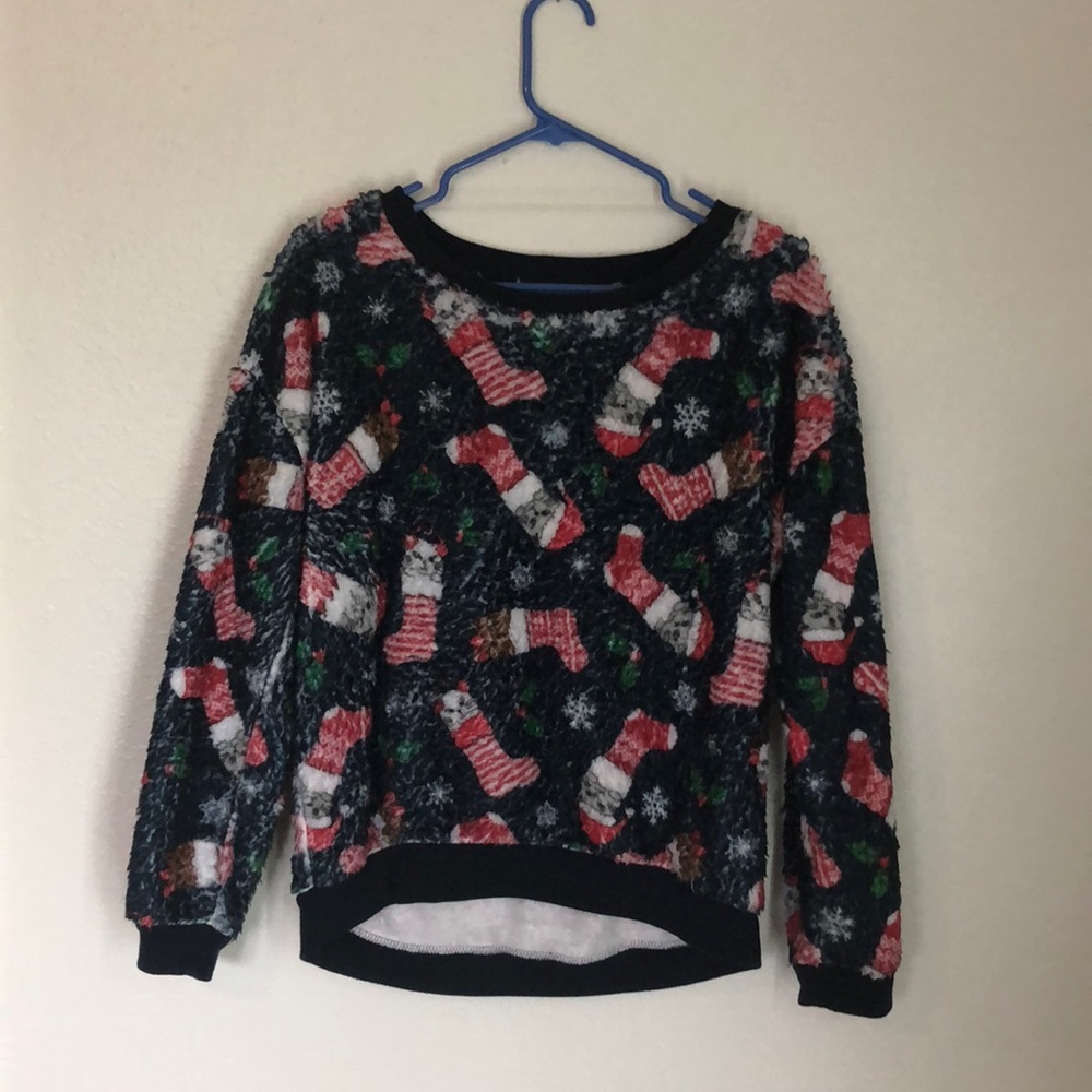 🍪Super soft and fluffy cat Christmas sweater!